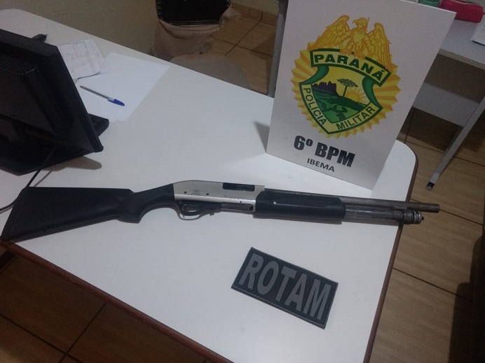 Espingarda calibre 12 é localizada pela polícia em Ibema