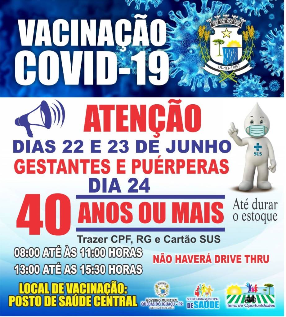Boletim De Vacinacao 21 De Junho - Jornal Expoente Do Iguaçu