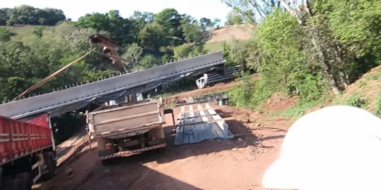 Ponte sob o Rio Mato Queimado será concluída em 60 dias