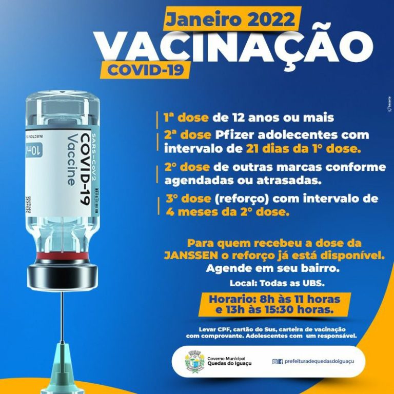 Covid-19 Boletim epidemiológico Quedas do Iguaçu 06/01/2022