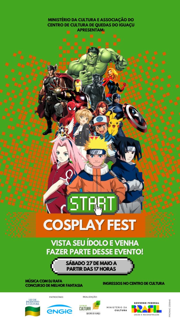Centro de Cultura promove evento de Cosplay