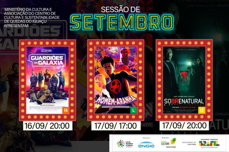 CineQuedas exibe três filmes em setembro