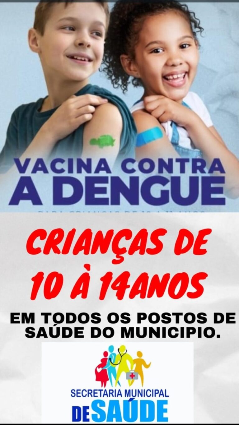 Vacina contra Dengue já está disponível em Quedas do Iguaçu para adolescentes de 10 a 14 anos
