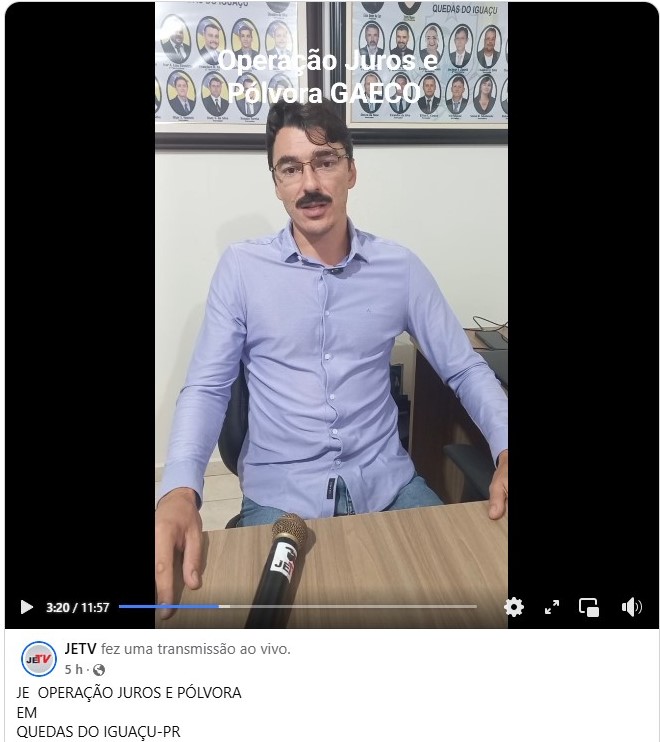 Rodoldo em entrevista - Jornal Expoente do Iguaçu