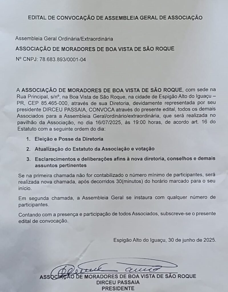 Publicacao Boa Vista 01 de julho 2025 - Jornal Expoente do Iguaçu